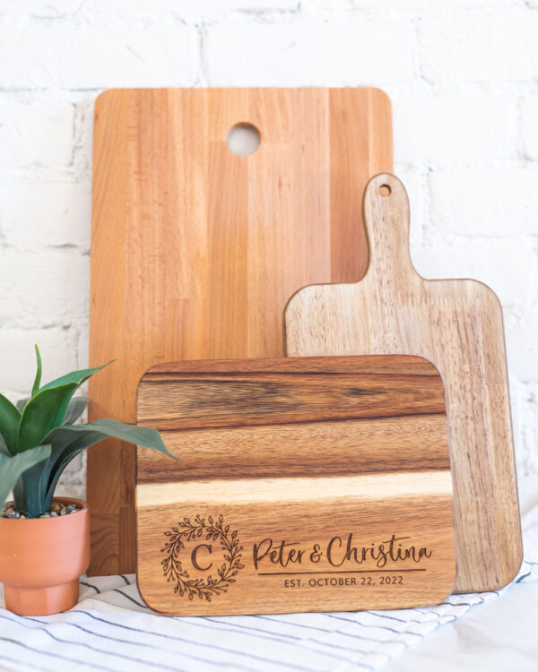 Personalized Wedding Gift Charcuterie Board - Image 3