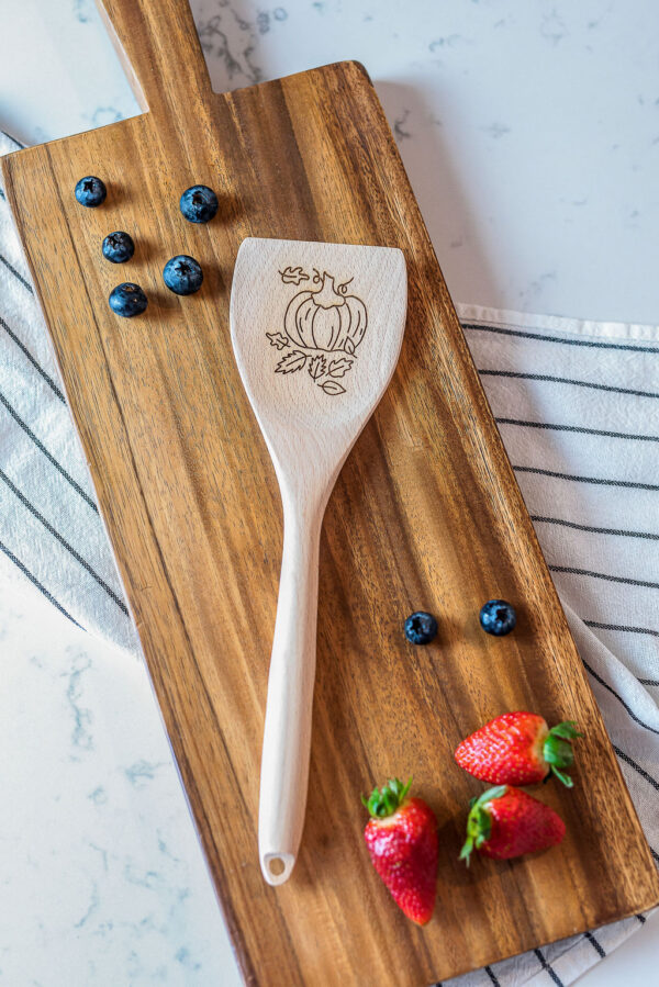 Fall Pumpkins Engraved Wooden Spoon - Image 2