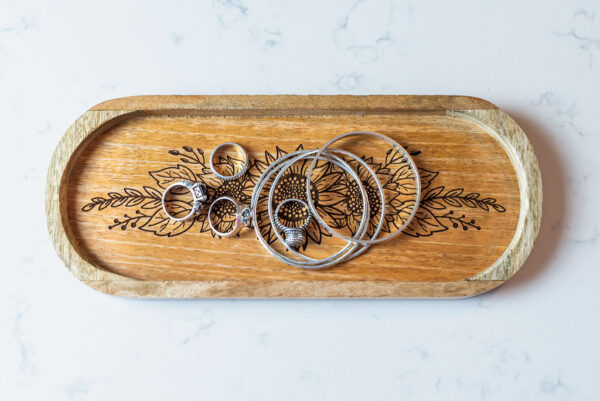 Sunflower Wooden Tray - Image 4