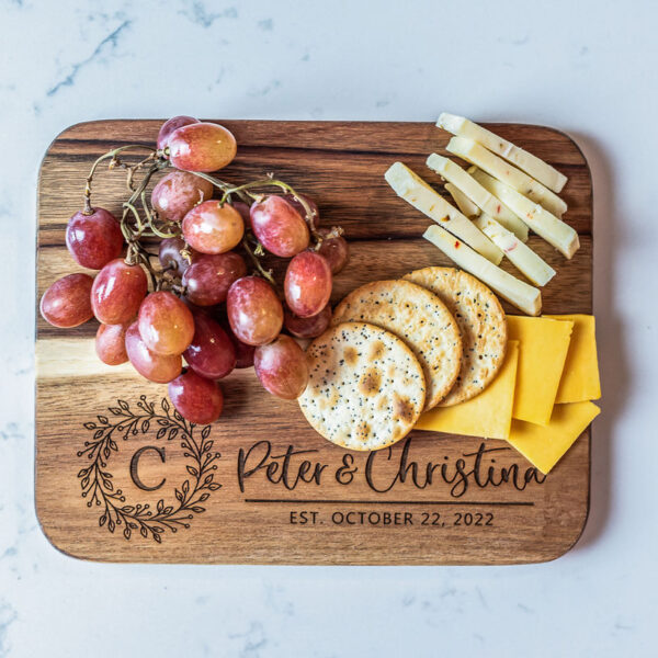 Personalized Wedding Gift Charcuterie Board