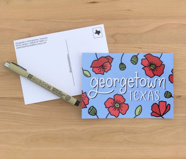 Georgetown Poppy Postcard - Image 2