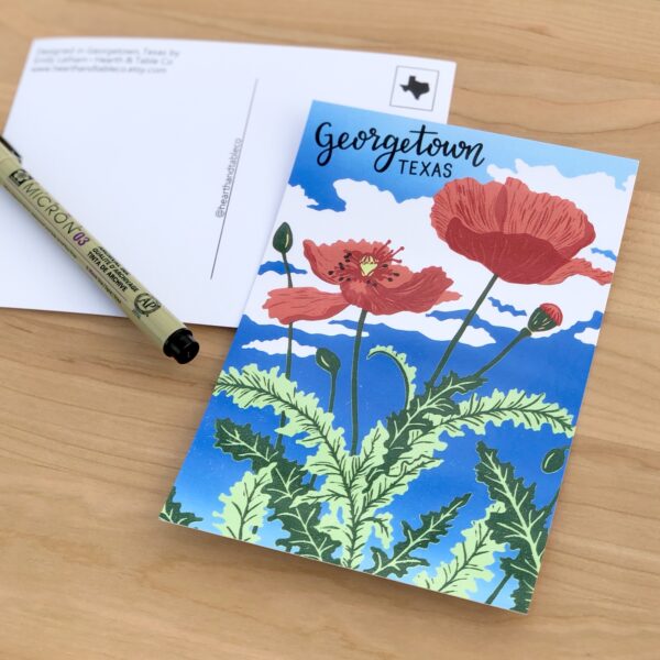 "Valiant" Georgetown Poppy Postcard - Image 2