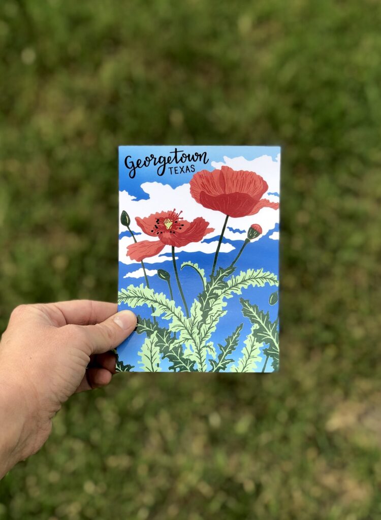 "Valiant" Georgetown Poppy Postcard