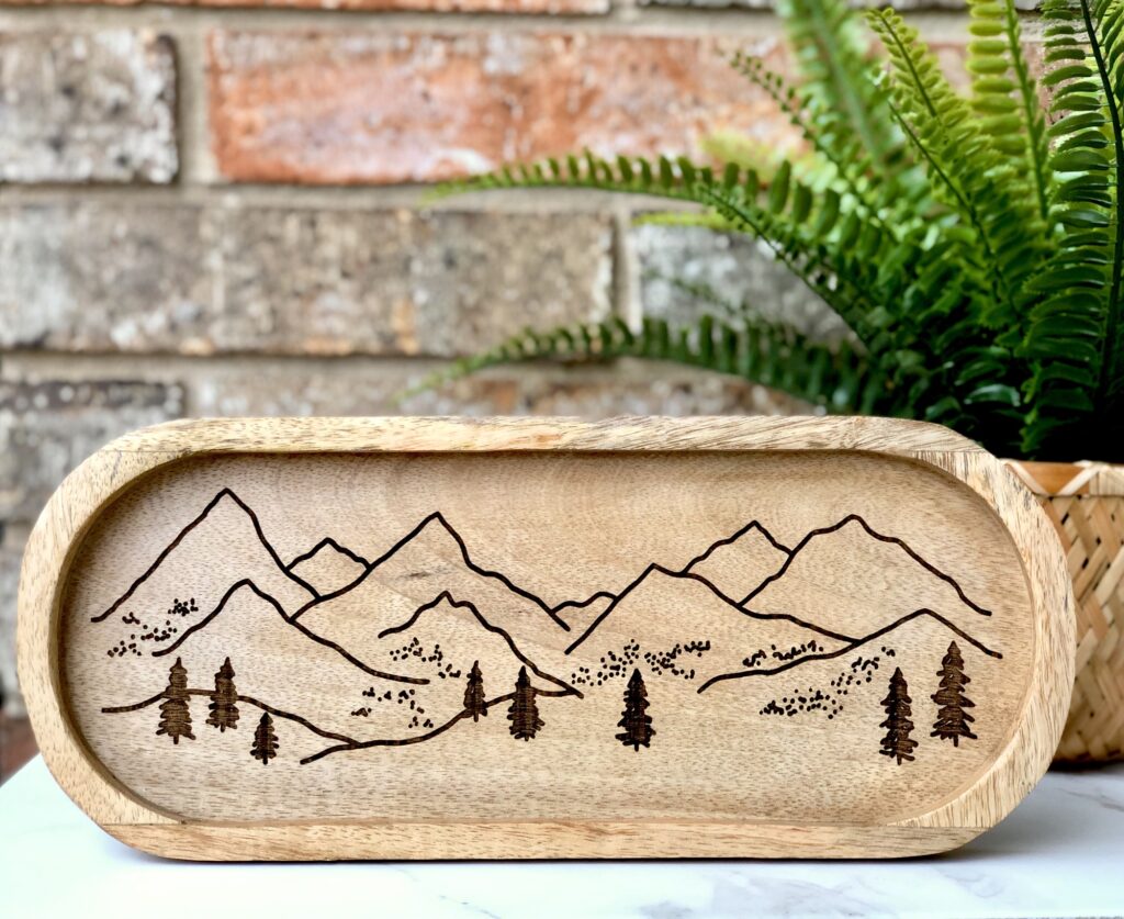Mountains Wooden Tray