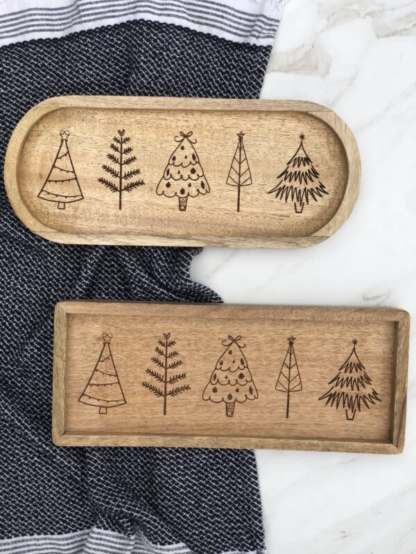 Christmas Tree Wooden Tray - Image 2