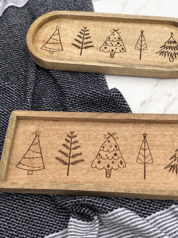 Christmas Tree Wooden Tray - Image 3