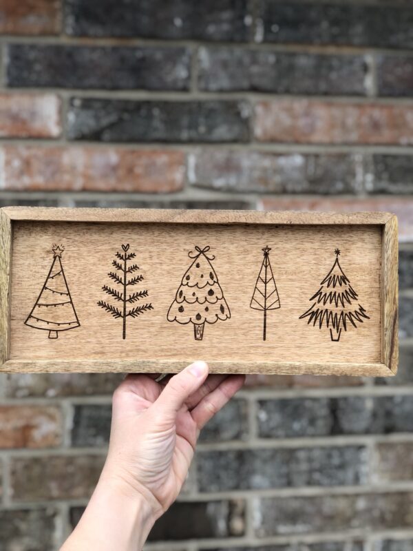 Christmas Tree Wooden Tray - Image 5