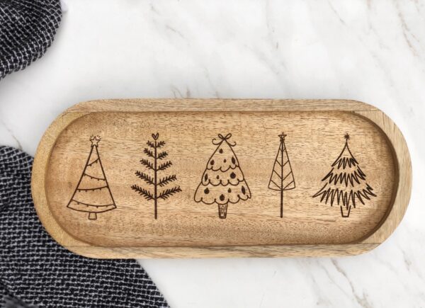 Christmas Tree Wooden Tray - Image 6