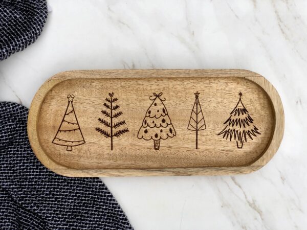 Christmas Tree Wooden Tray - Image 7