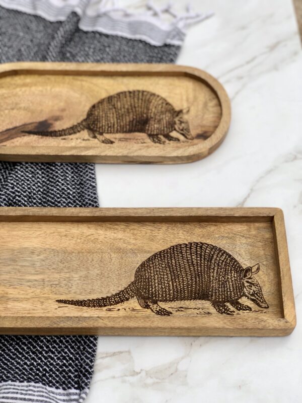 Armadillo Wooden Tray - Image 2