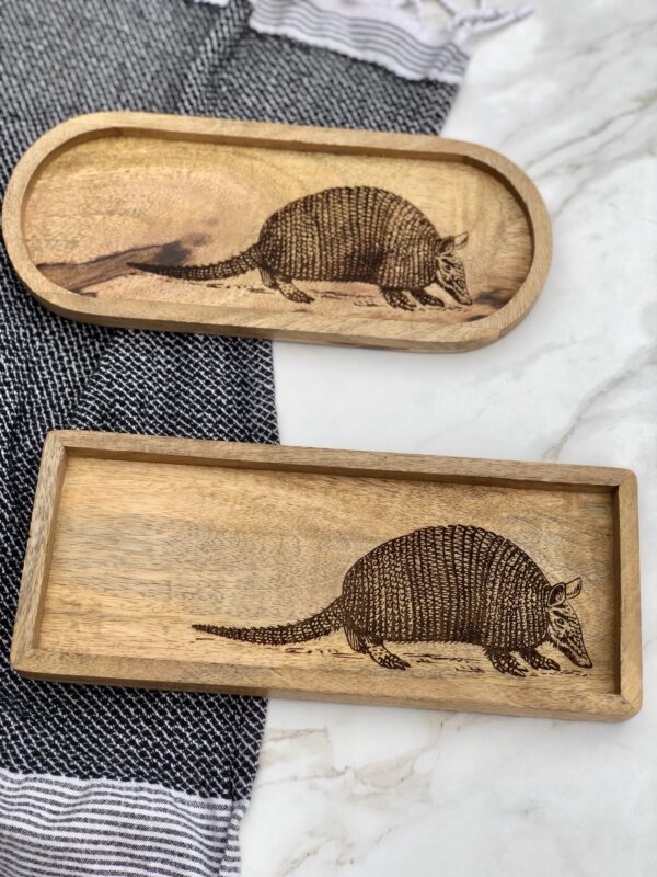 Armadillo Wooden Tray - Image 3