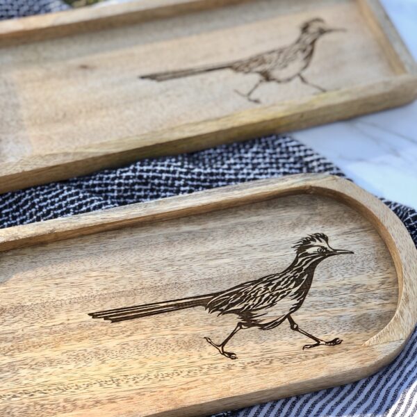 Roadrunner Wooden Tray