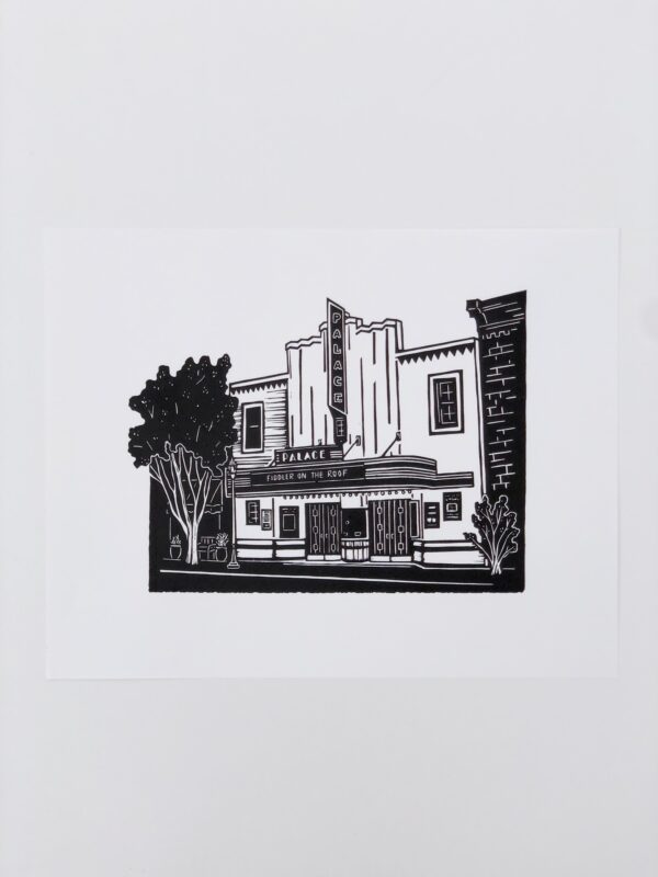 Georgetown Palace Theatre - Hand Carved Linocut Print - Image 7