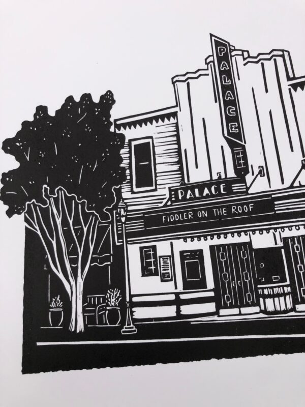 Georgetown Palace Theatre - Hand Carved Linocut Print - Image 8