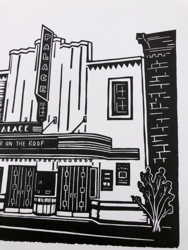 Georgetown Palace Theatre - Hand Carved Linocut Print - Image 9