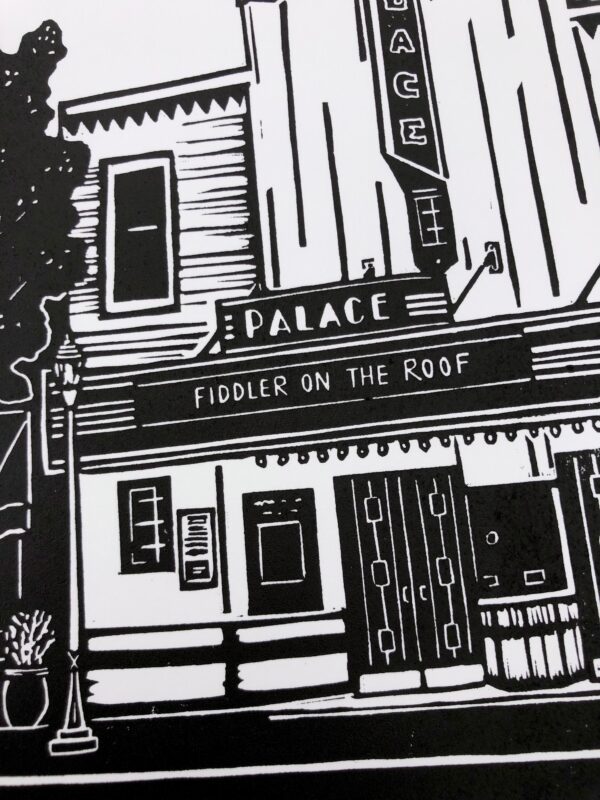 Georgetown Palace Theatre - Hand Carved Linocut Print - Image 10