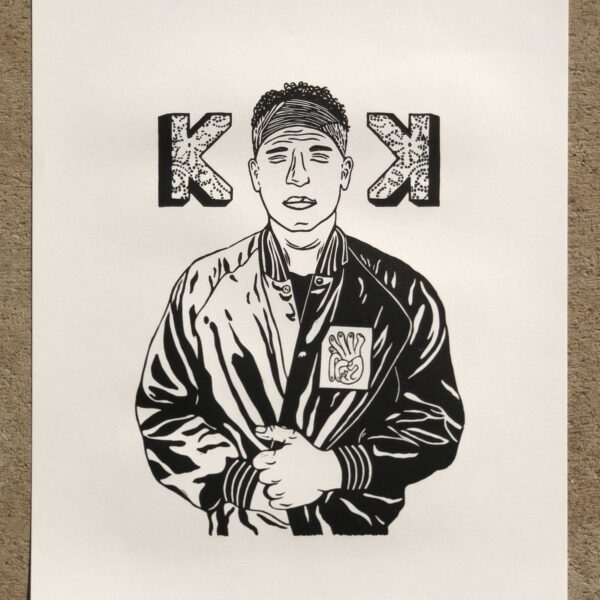 Kings Kaleidoscope - Handmade Linocut Print