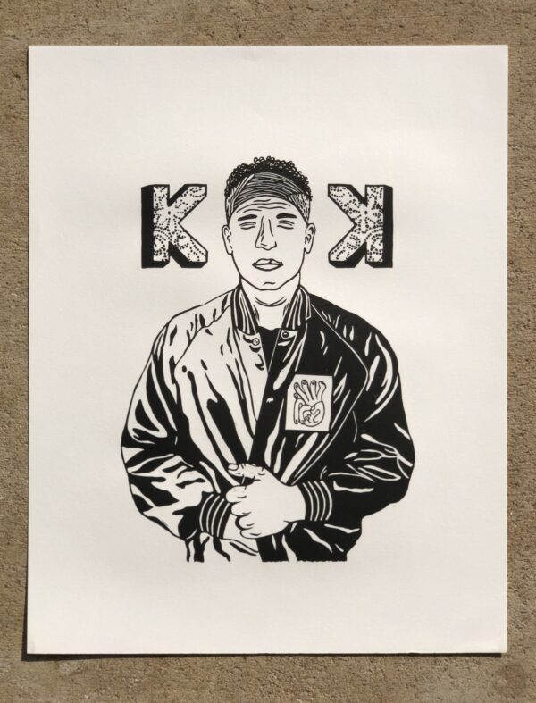 Kings Kaleidoscope - Handmade Linocut Print