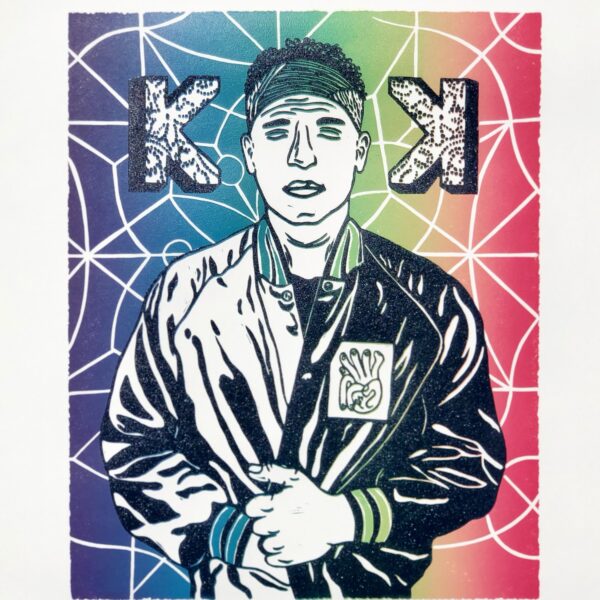 Kings Kaleidoscope - Believe! Believe! - Handmade Linocut Print