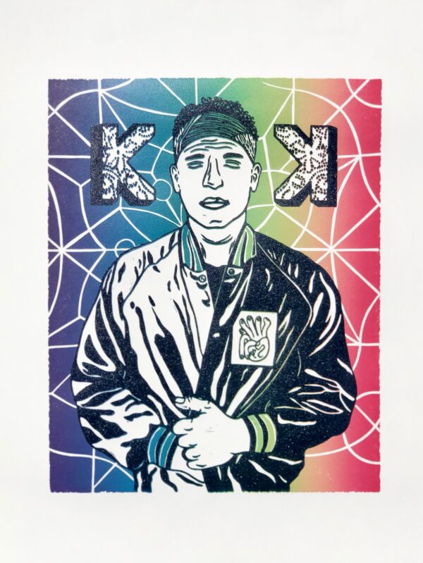 Kings Kaleidoscope - Believe! Believe! - Handmade Linocut Print