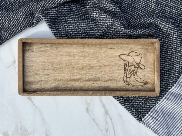 Cowboy Wooden Tray