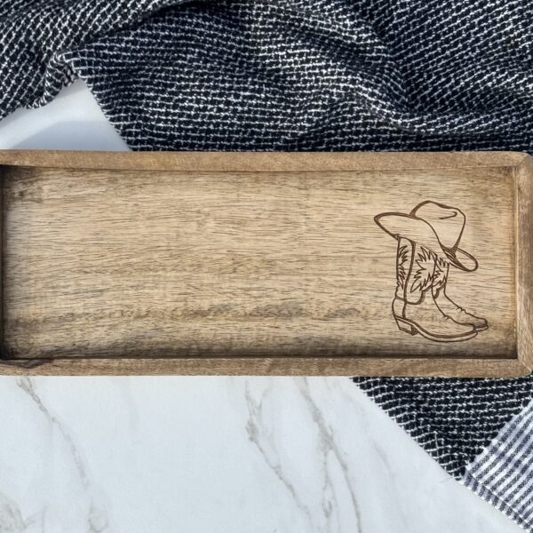 Cowboy Wooden Tray