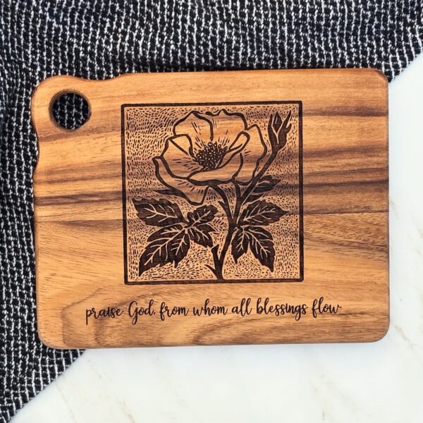 Doxology Floral Charcuterie Board