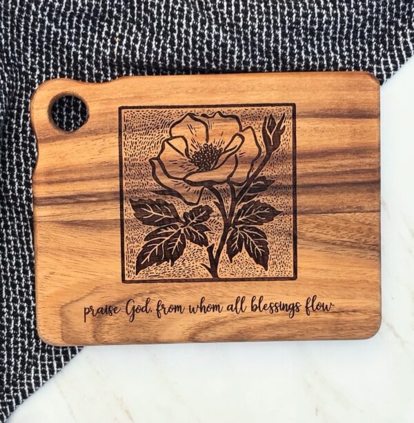 Doxology Floral Charcuterie Board