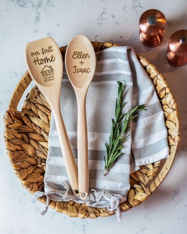 Personalized First Home Wooden Spoon Set
