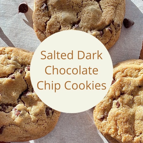 Salted Dark Chocolate Chip Cookies
