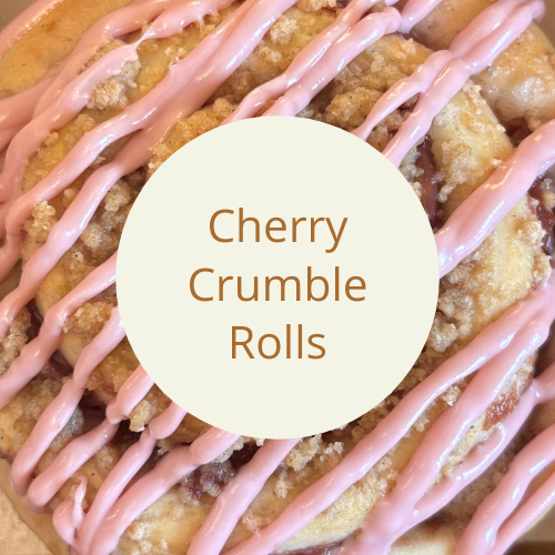 Cherry Crumble Rolls